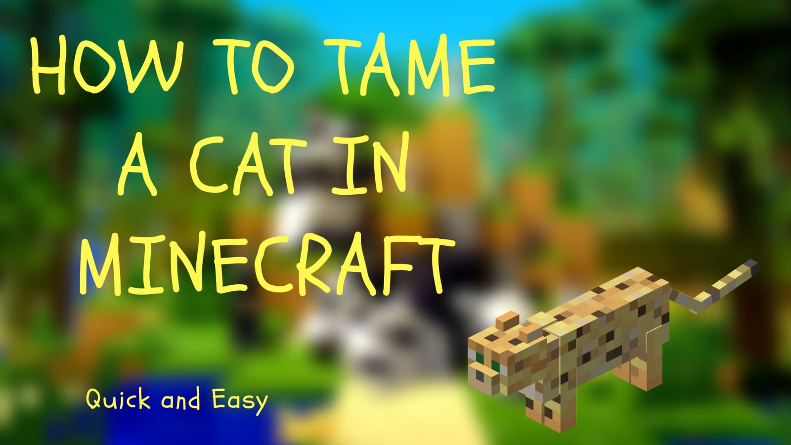 How To Tame A Cat In Minecraft Playerzon Blog