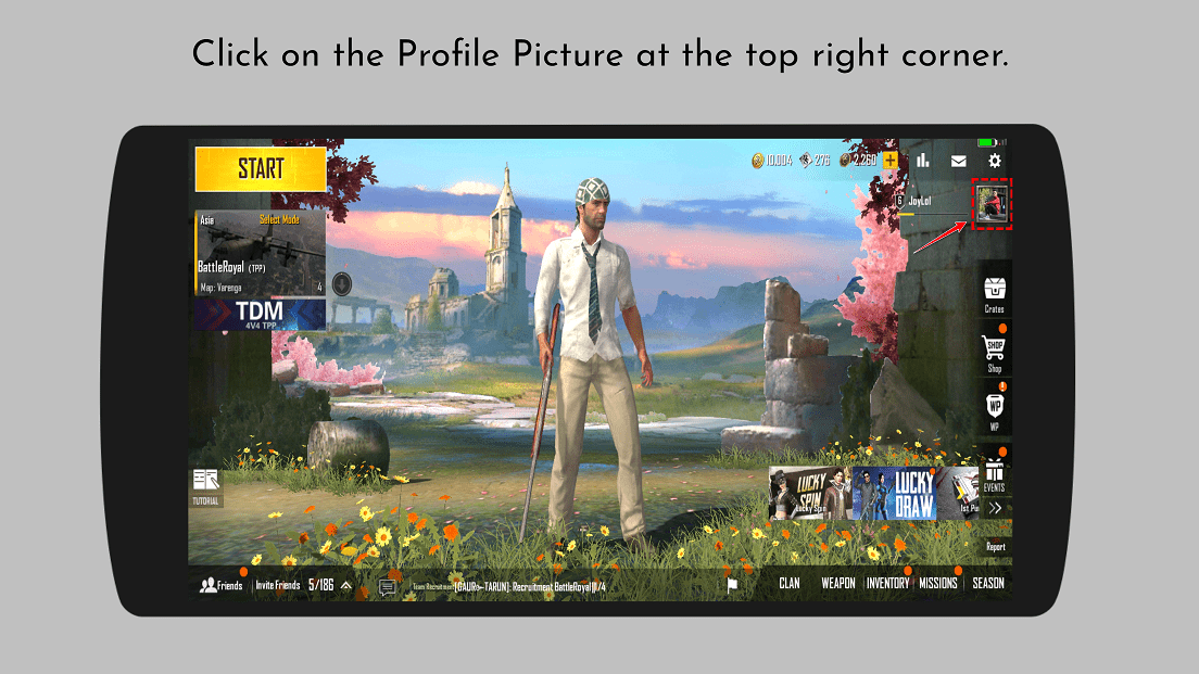How to Find PUBG Mobile Lite Username (IGN) and Character ID ...