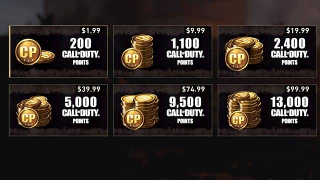 call of duty cp points free