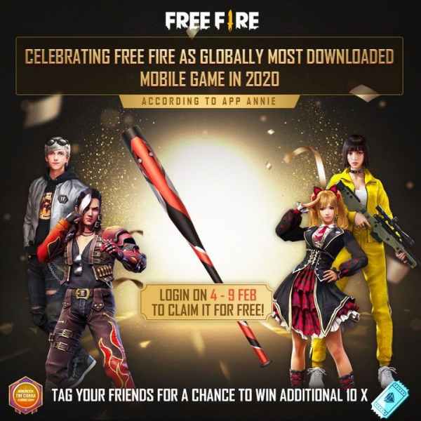 free fire cobra baseball skin for free