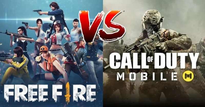 Call of duty mobile + free fire