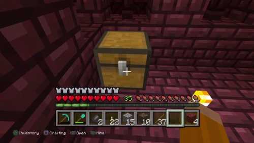 Chest in the Nether Fortress