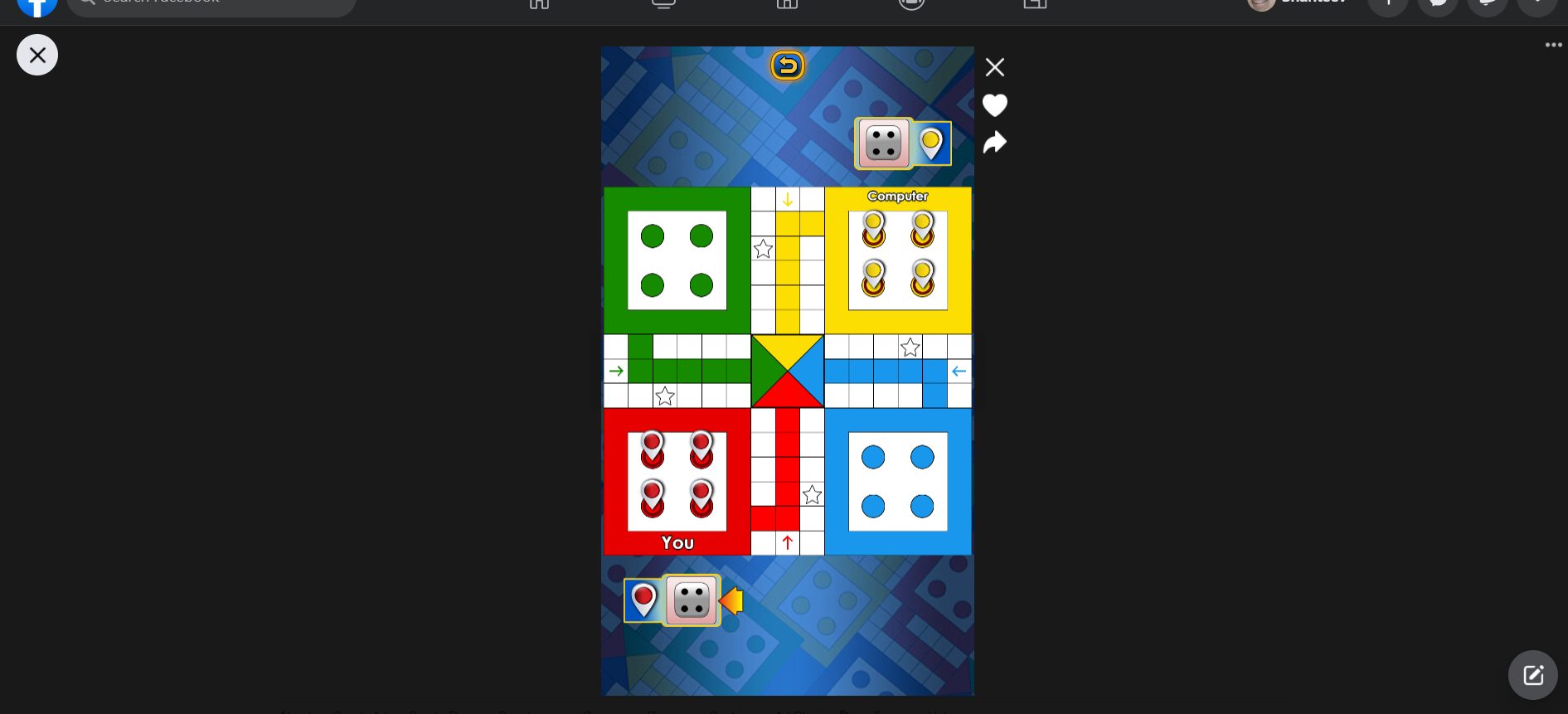 Ludo King Play Online on Facebook