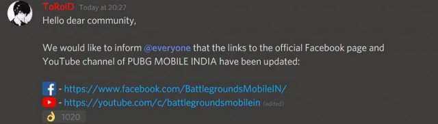 URL of social media platforms Changed