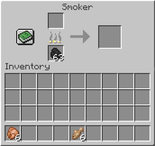 Use Smoker in minecraft