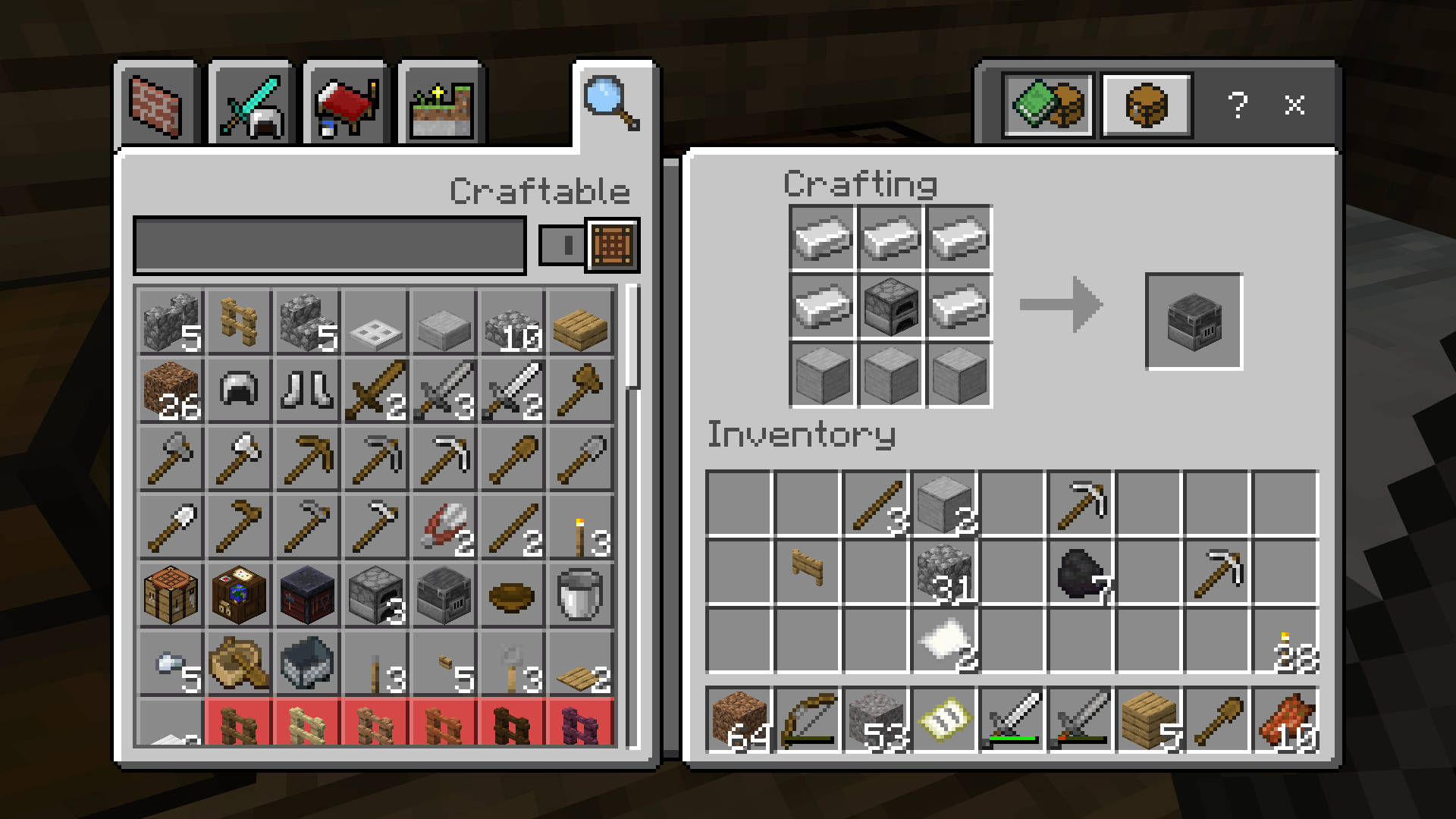 Minecraft Blast Furnace Crafting