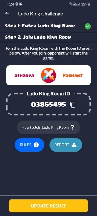 _Ludo King Room ID
