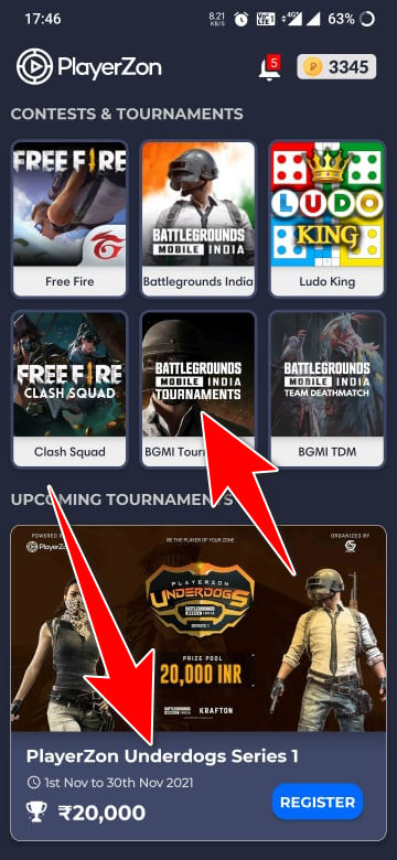 How to Register for PlayerZon Underdogs Series 1 Tournament?