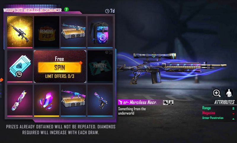 Free Fire Faded Wheel Event