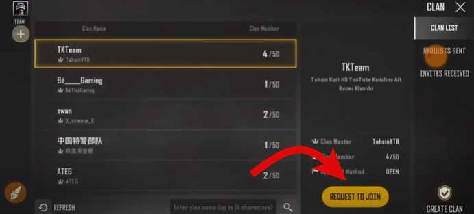 How to join a clan in PUBG New State