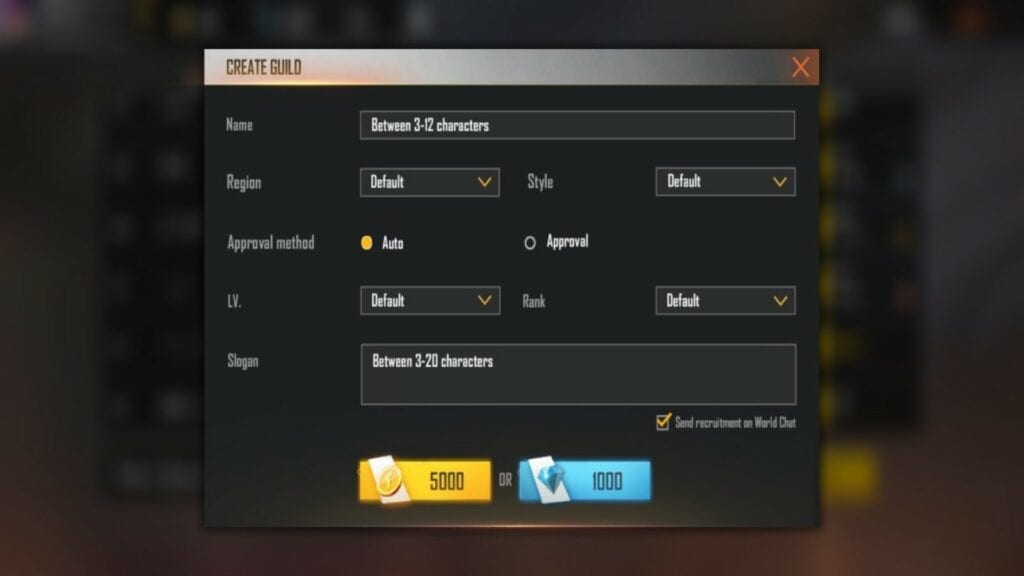 How to create a Free Fire account